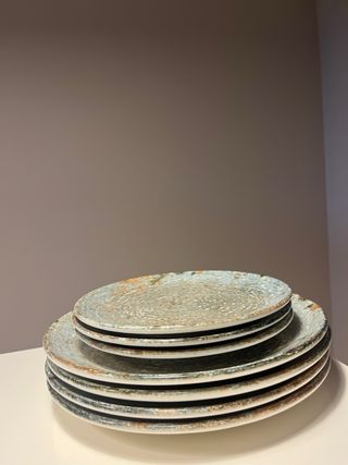 3 Platos de cerámica rústicos 21cm