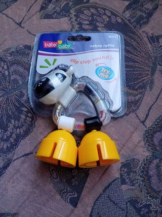 Sonajero Zebra Rattle Baby Baby 6m+