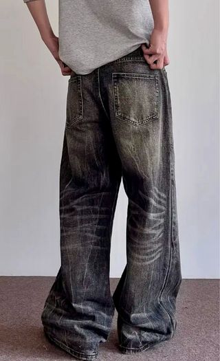 Jeans a zampa neri/grigi