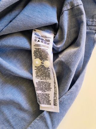 Camisa Pedro del Hierro Azul Talla L
