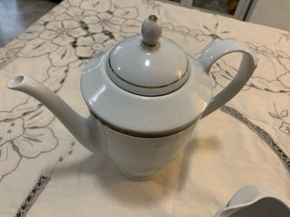 Conjunto de café de porcelana de Bavaria.