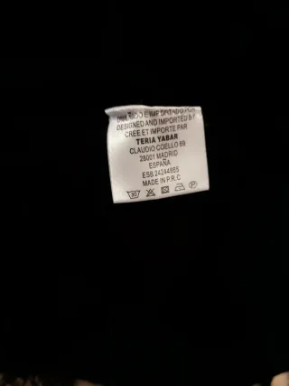 Falda negra con flecos