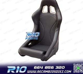 ASIENTO BAQUET UNIVERSAL NEGRO PIEL ESTILO EVO