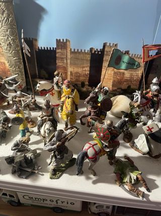 Batalla Templaria Musulmana soldaditos de plomo