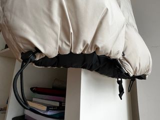 Chaleco acolchado reversible negro y beige t.S/M