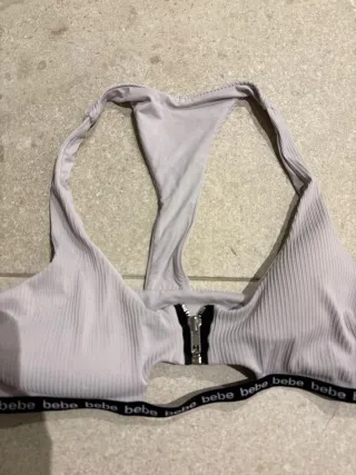 Top Bebe gris con cremallera