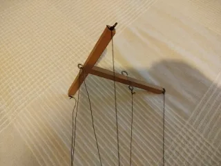 Marioneta de hilo artesanal años 90