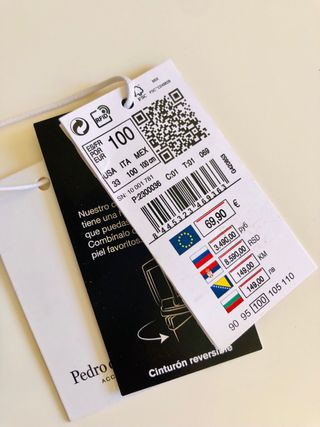 Cinturón reversible Pedro del Hierro piel 100cm