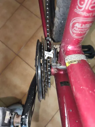 Bicicleta con portaequipajes