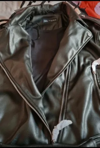 Vestido efecto piel Zara Talla M