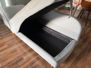 Sofá chaise longue estilo nórdico