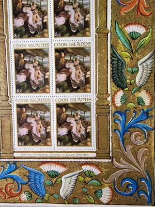 Foglietto francobolli Cook Islands Natale 1967