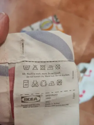 Cortina de ducha multicolor poliéster de Ikea