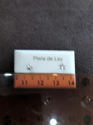 Pendientes Estrella Plata de Ley Niña/Bebé nuevos.