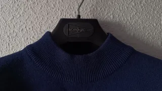 Jersey cuello alto azul Talla M-L