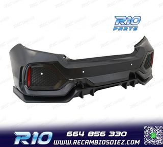 PARAGOLPES TRASERO HONDA CIVIC 16- LOOK TYPE R