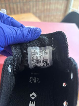 Converse All Star Mujer Negra Flor T:37