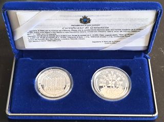 San Marino 2 monete argento 5000/10000 Lire