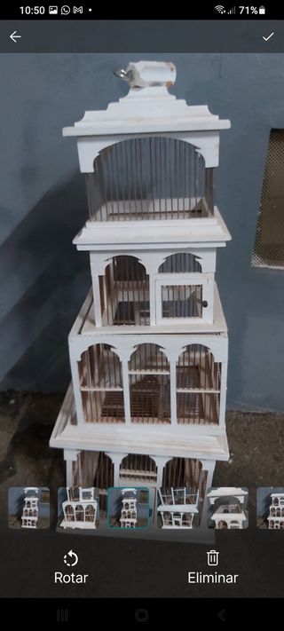 Jaula decorativa blanca