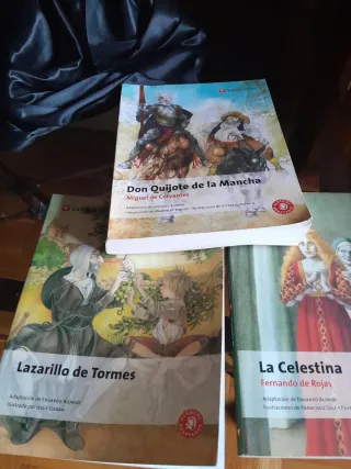 don quijote de la mancha, la celestina y lazarillo