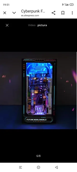 Casa miniatura Ciberpunk World