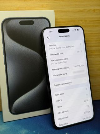iPhone 15 Pro Max 256GB Gris Espacial