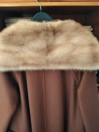 Cuello grande de pelo autentico