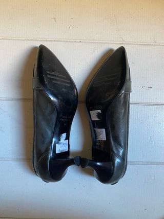 Tacones de Fiesta Elegantes Negros Vintage Style