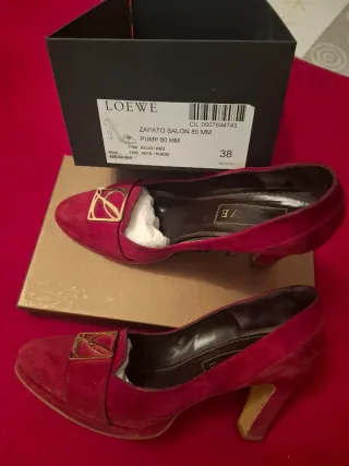 Zapatos de tacón Loewe rojos talla 38