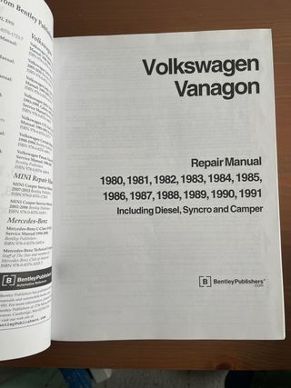 Manuale di riparazione Volkswagen Vanagon 1980-1991