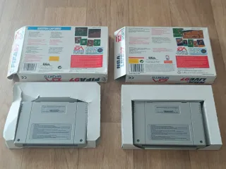 Giochi SNES FIFA 97 e NBA Live 97