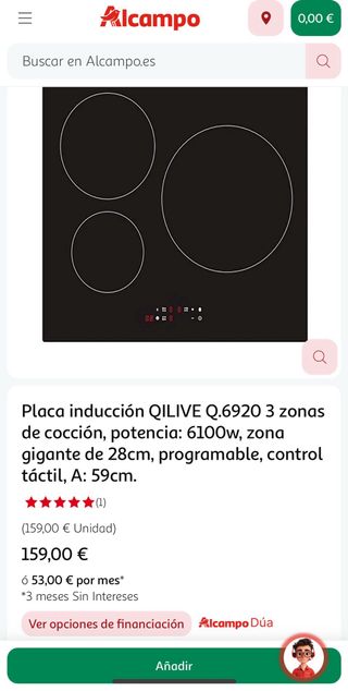 Vitroceramica induccion