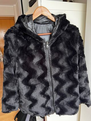 Cazadora reversible negra t.S (38)