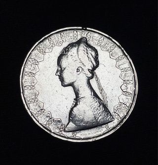 Moneta in argento 500 lire 1960 Repubblica Italiana