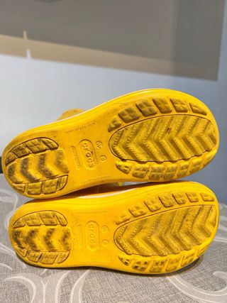 Stivali da pioggia gialli Crocs