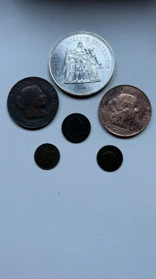Lote de 6 monedas antiguas