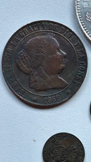 Lote de 6 monedas antiguas