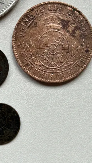 Lote de 6 monedas antiguas