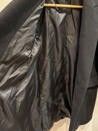 Abrigo Mango Negro Talla M
