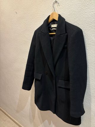Abrigo Mango Negro Talla M