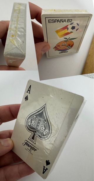 NARANJITO MUNDIAL 82 BARAJA SELLADA + SET PESETAS