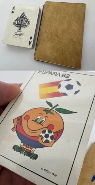 NARANJITO MUNDIAL 82 BARAJA SELLADA + SET PESETAS