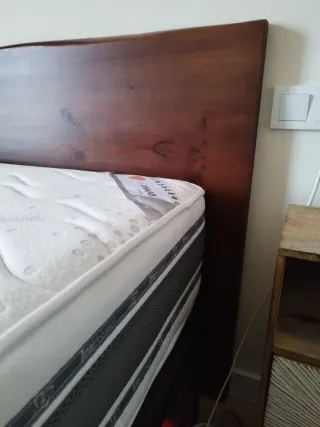 Mesa madera pino cantos costeros