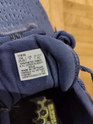 Zapatillas Asics Talla 40 Azul/Amarillo