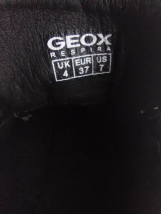 Zapatillas Geox Negras Piel y Ante