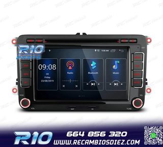 RADIO GPS ANDROID 13 PARA VOLKSWAGEN VW SEAT SKODA TOURAN 7"