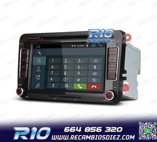 RADIO GPS ANDROID 13 PARA VOLKSWAGEN VW SEAT SKODA TOURAN 7"
