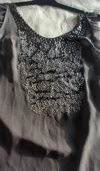 Top fiesta gris plateado