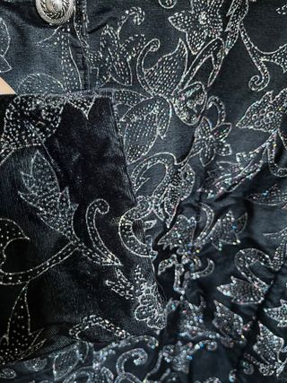 Chaqueta fiesta terciopelo y brillantes