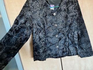 Chaqueta fiesta terciopelo y brillantes